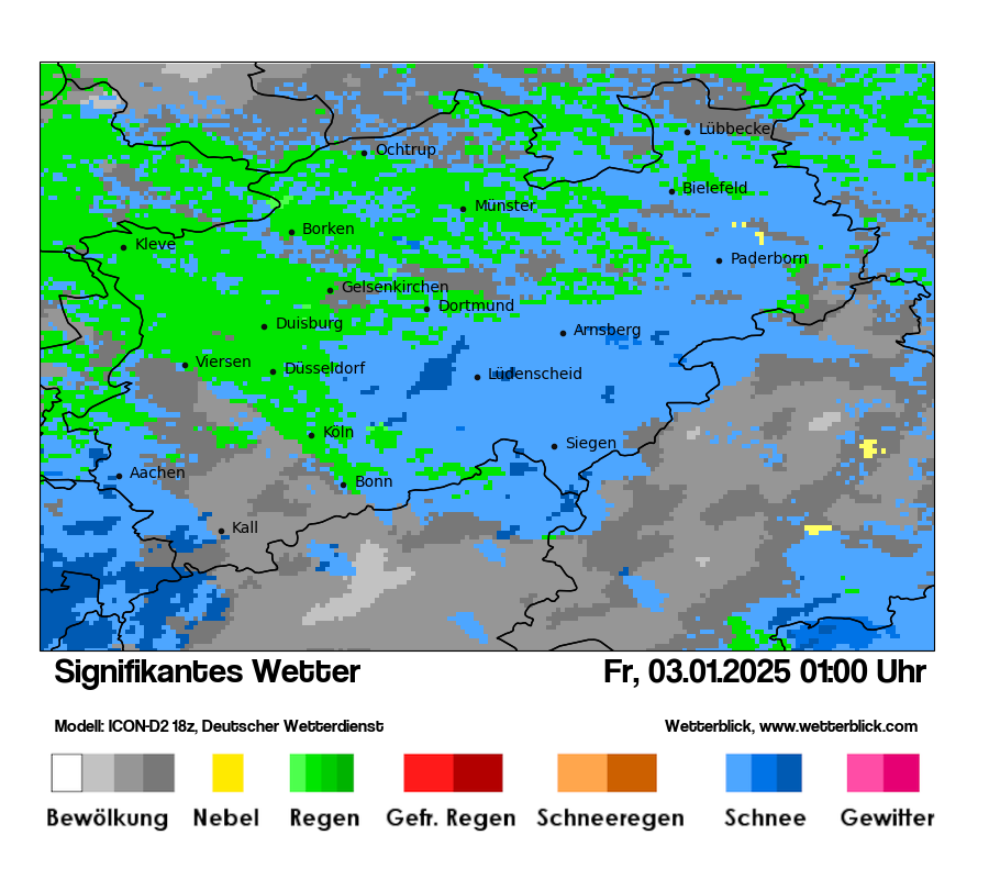 Modellkarten Signifikantes Wetter