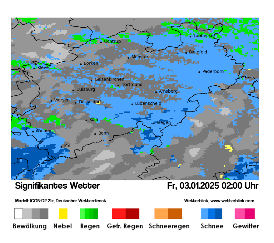 Modellkarten Signifikantes Wetter