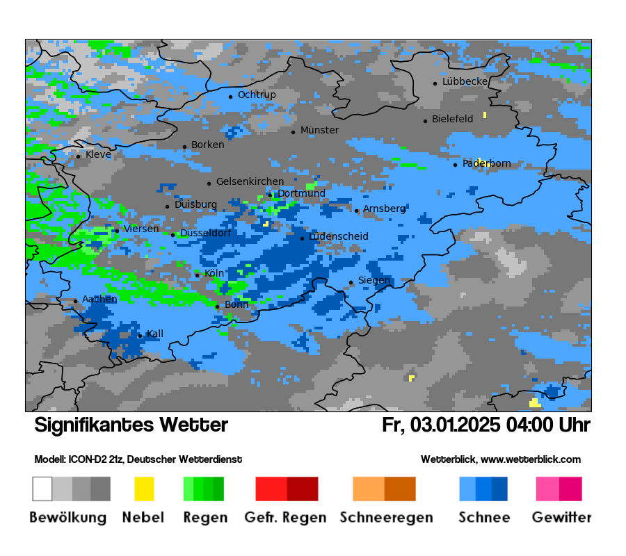 Modellkarten Signifikantes Wetter