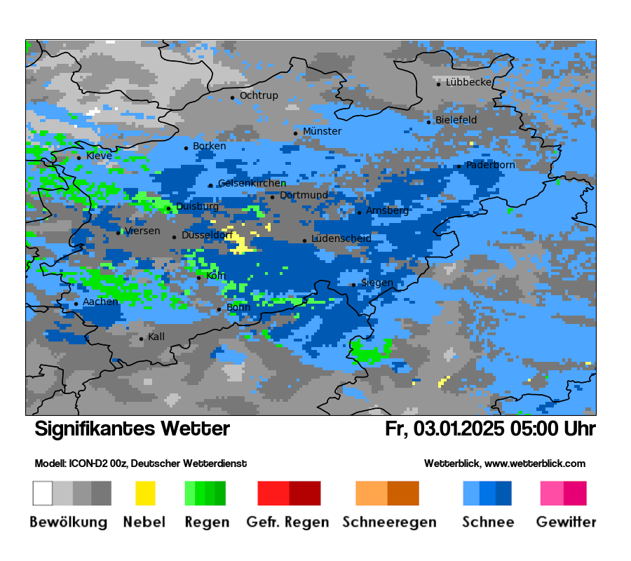 Modellkarten Signifikantes Wetter