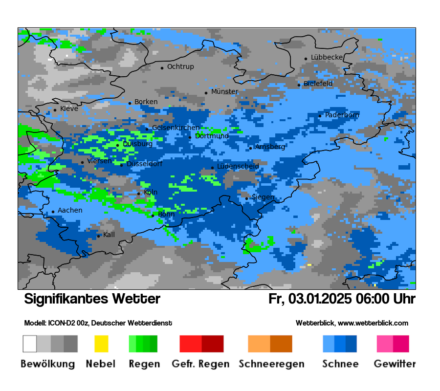 Modellkarten Signifikantes Wetter