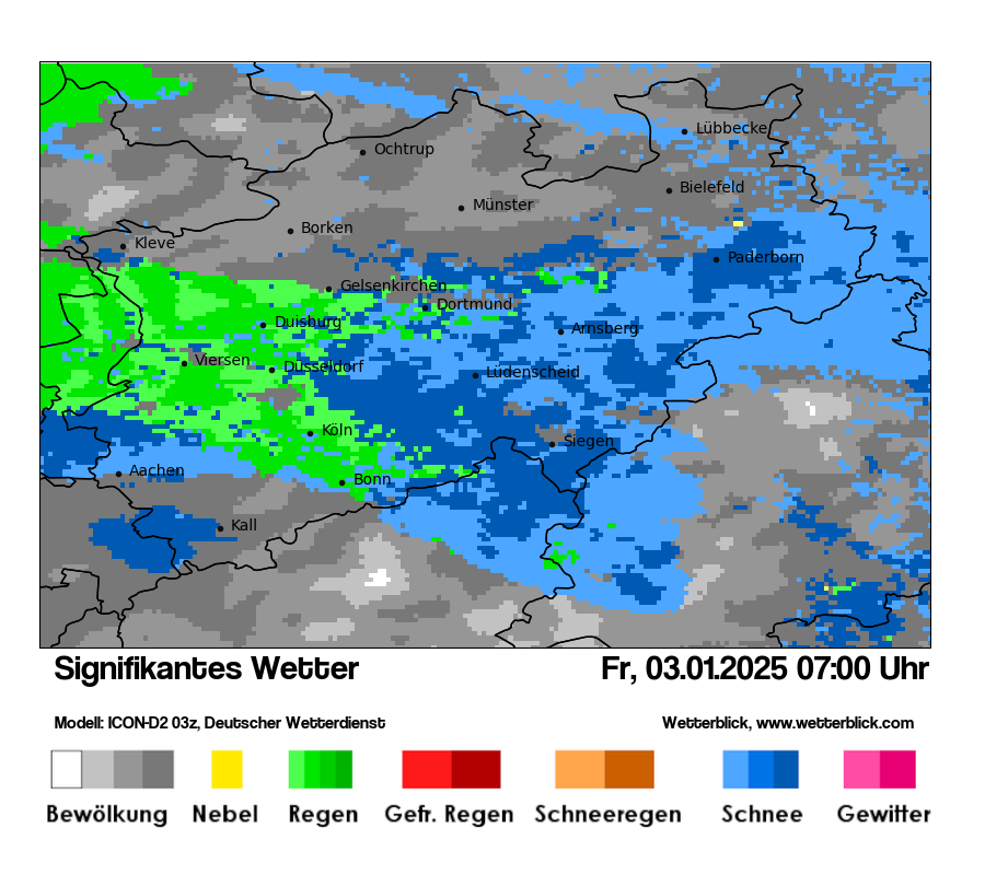 Modellkarten Signifikantes Wetter