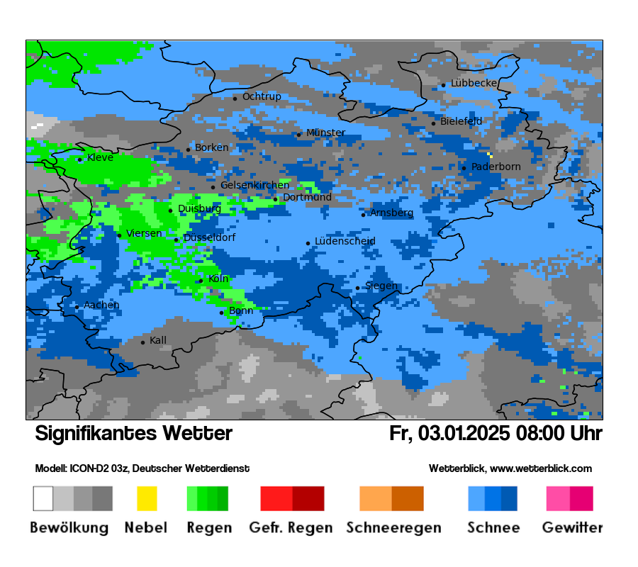 Modellkarten Signifikantes Wetter