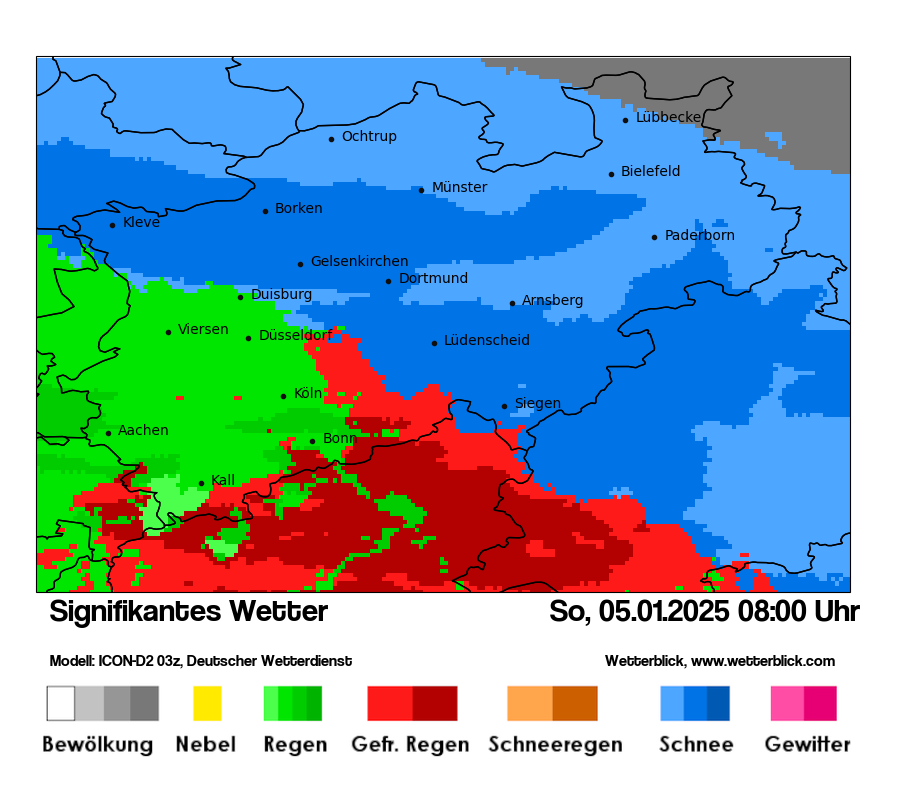 Modellkarten Signifikantes Wetter