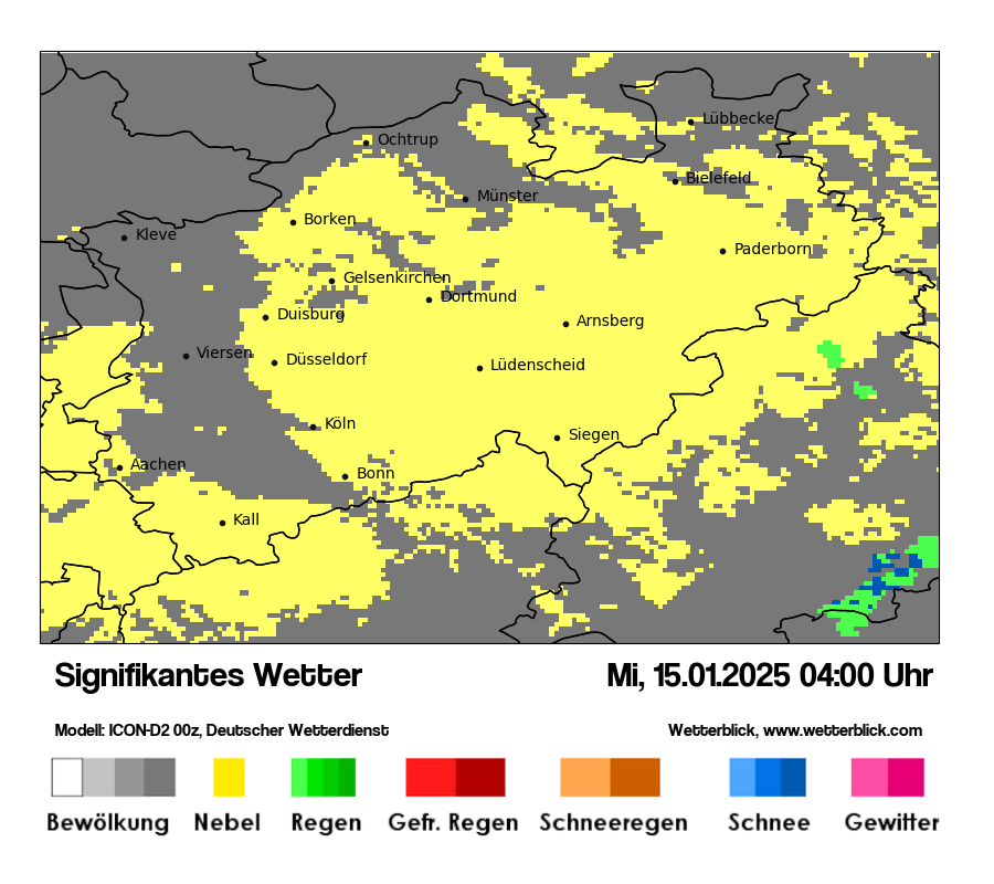 Modellkarten Signifikantes Wetter