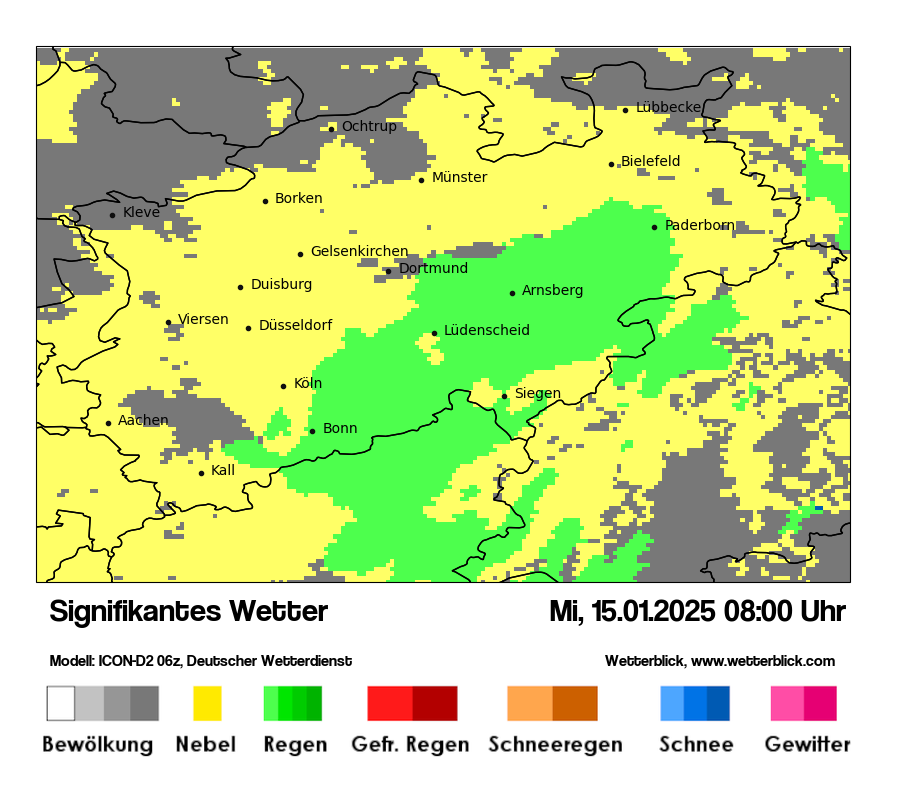 Modellkarten Signifikantes Wetter