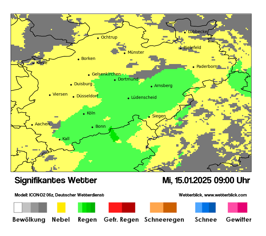 Modellkarten Signifikantes Wetter