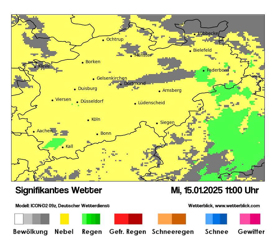 Modellkarten Signifikantes Wetter