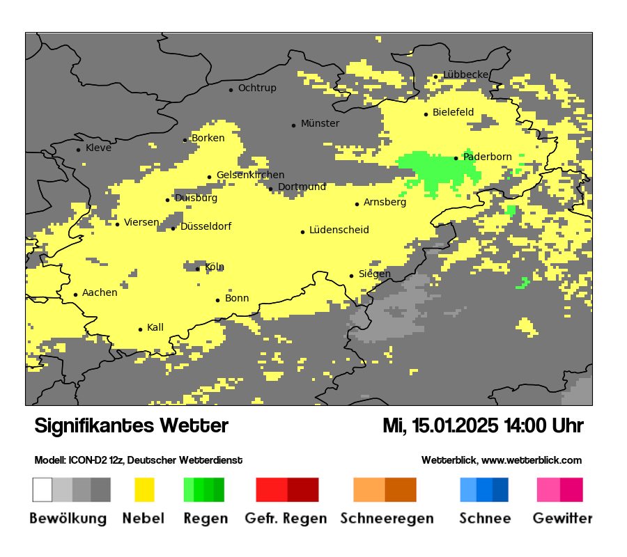 Modellkarten Signifikantes Wetter