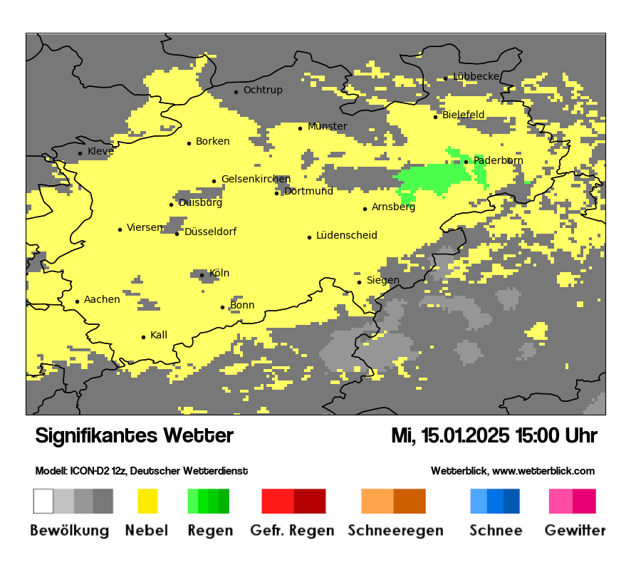 Modellkarten Signifikantes Wetter