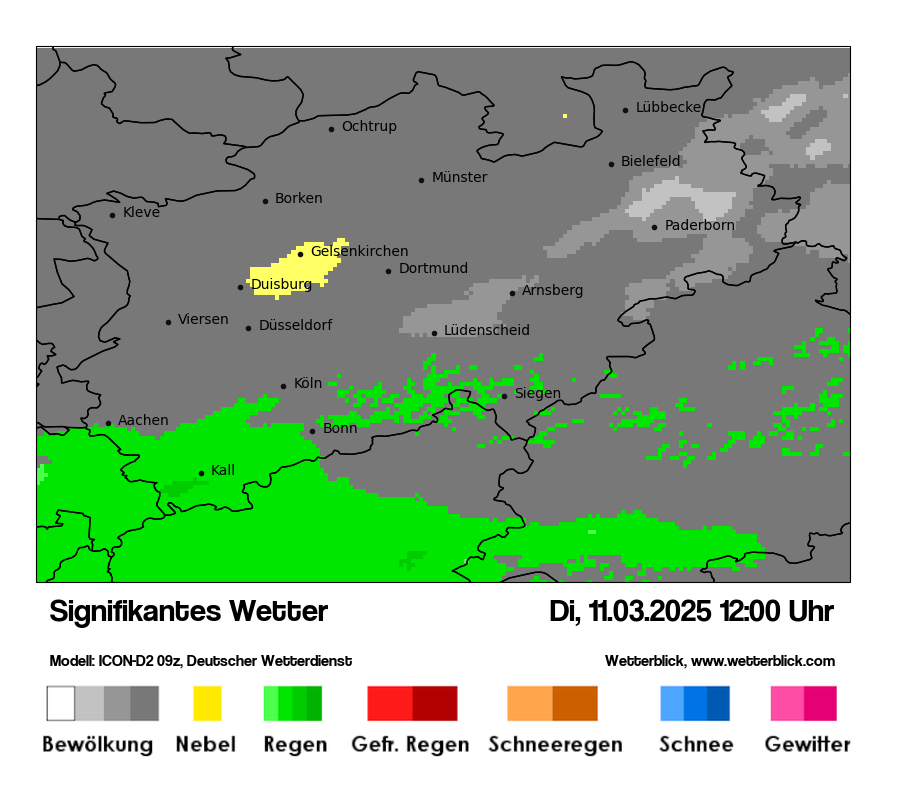 Modellkarten Signifikantes Wetter