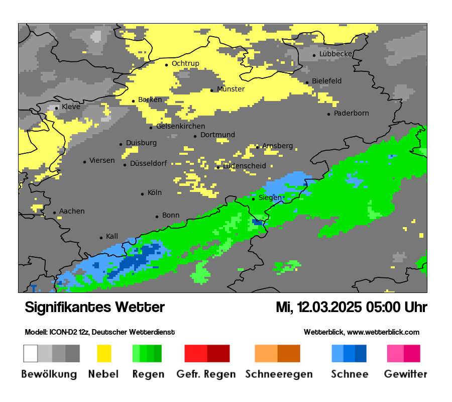 Modellkarten Signifikantes Wetter