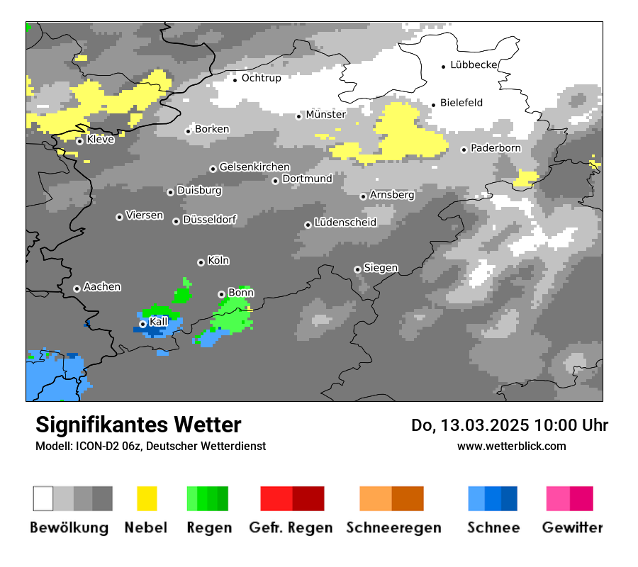 Modellkarten Signifikantes Wetter