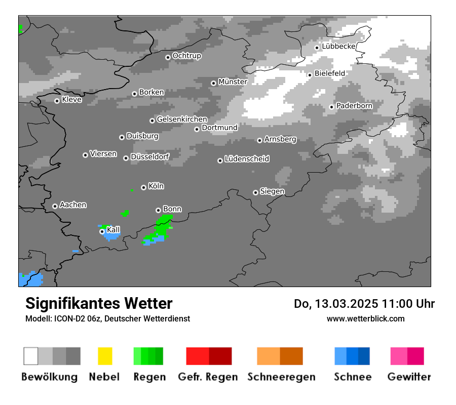 Modellkarten Signifikantes Wetter