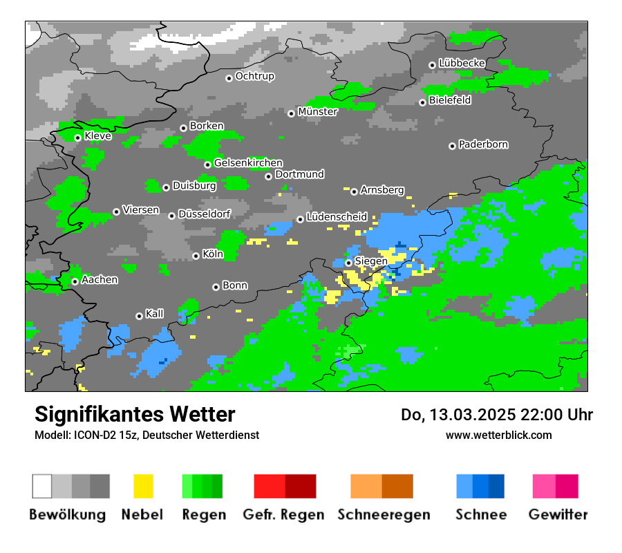 Modellkarten Signifikantes Wetter