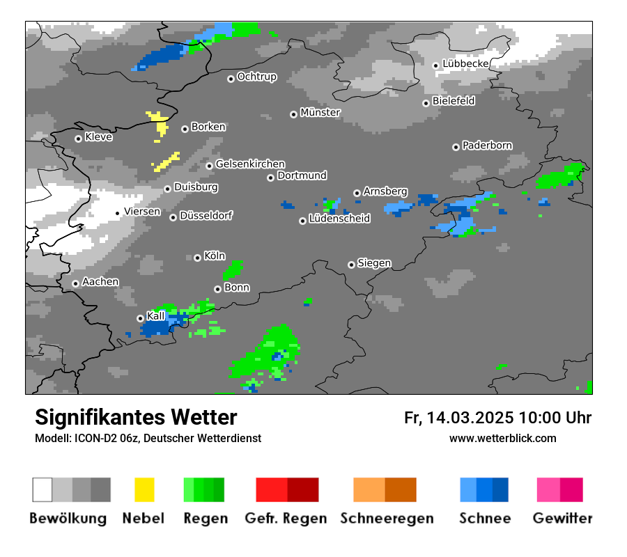 Modellkarten Signifikantes Wetter