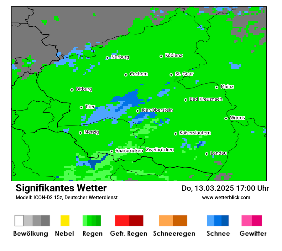 Modellkarten Signifikantes Wetter