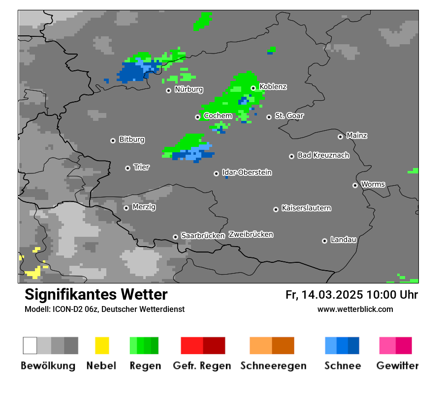 Modellkarten Signifikantes Wetter