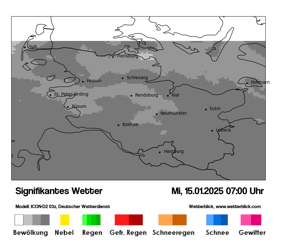 Modellkarten Signifikantes Wetter