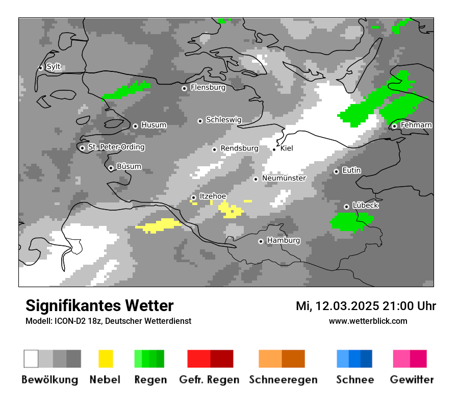 Modellkarten Signifikantes Wetter