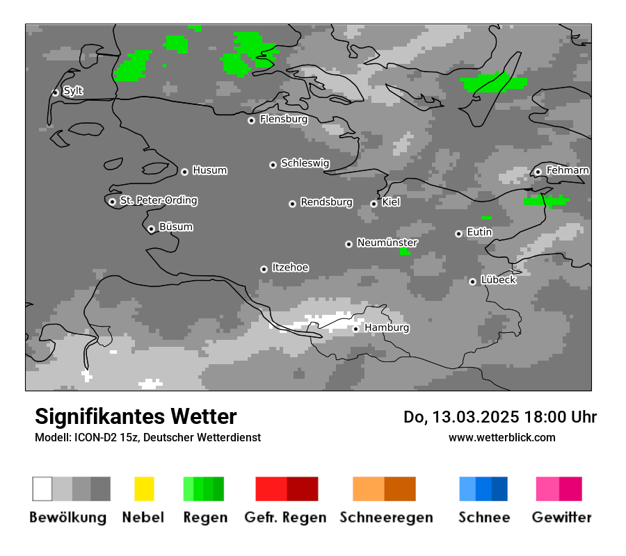 Modellkarten Signifikantes Wetter