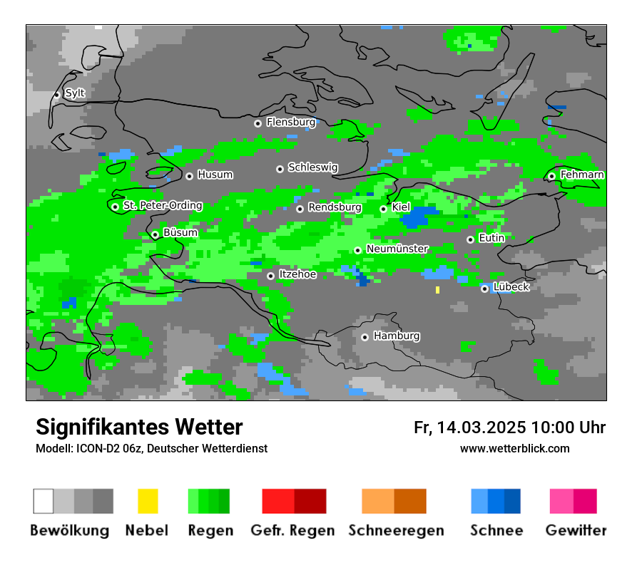 Modellkarten Signifikantes Wetter