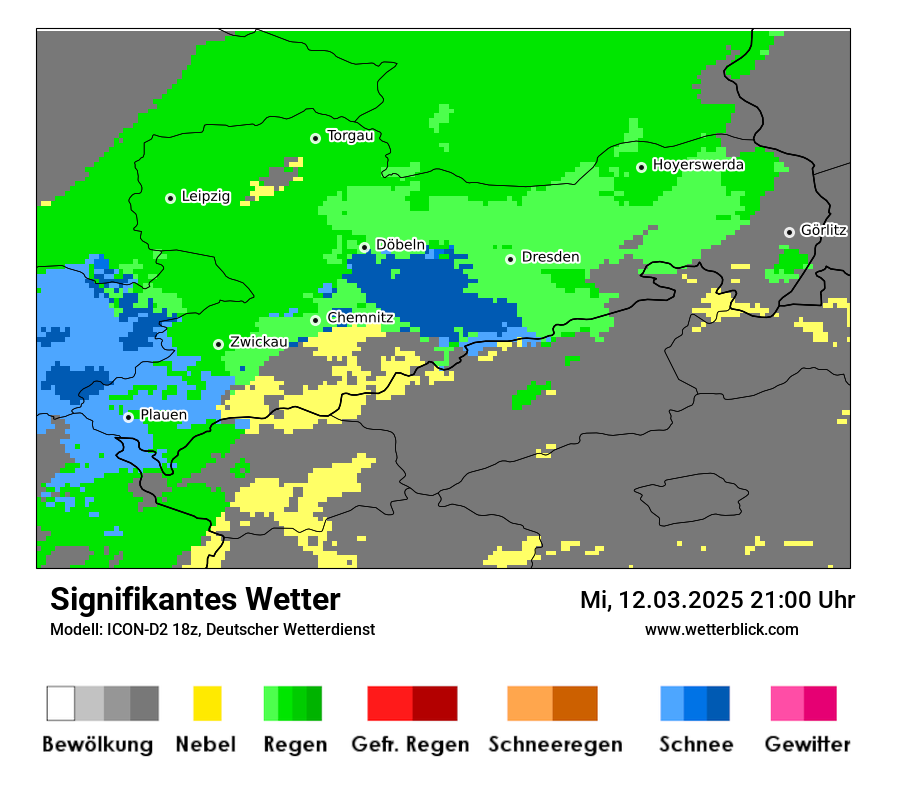 Modellkarten Signifikantes Wetter