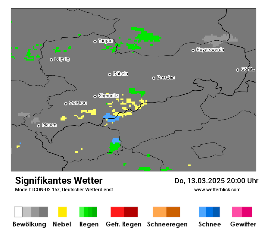 Modellkarten Signifikantes Wetter