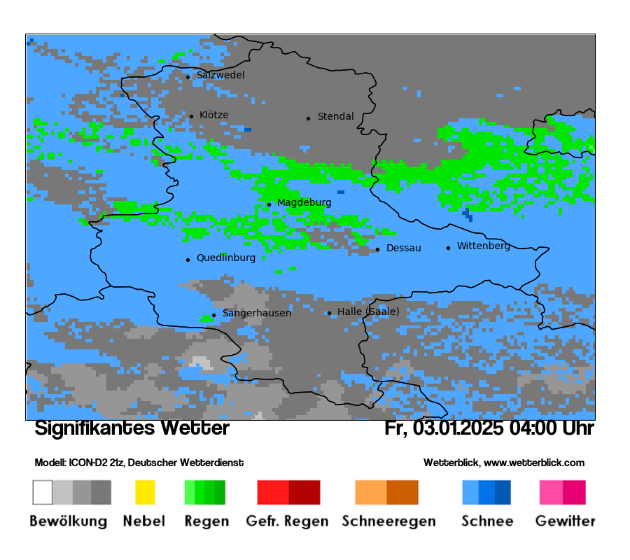 Modellkarten Signifikantes Wetter