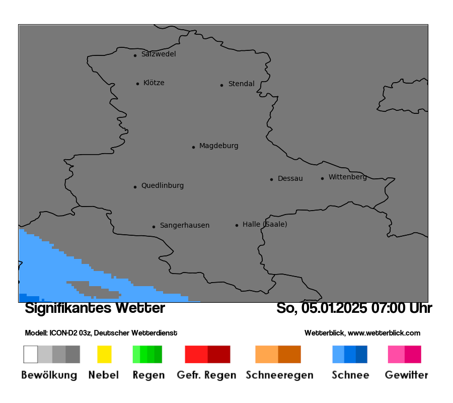 Modellkarten Signifikantes Wetter