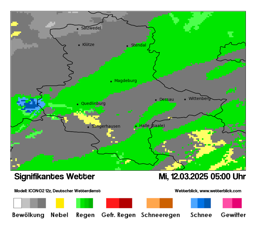 Modellkarten Signifikantes Wetter