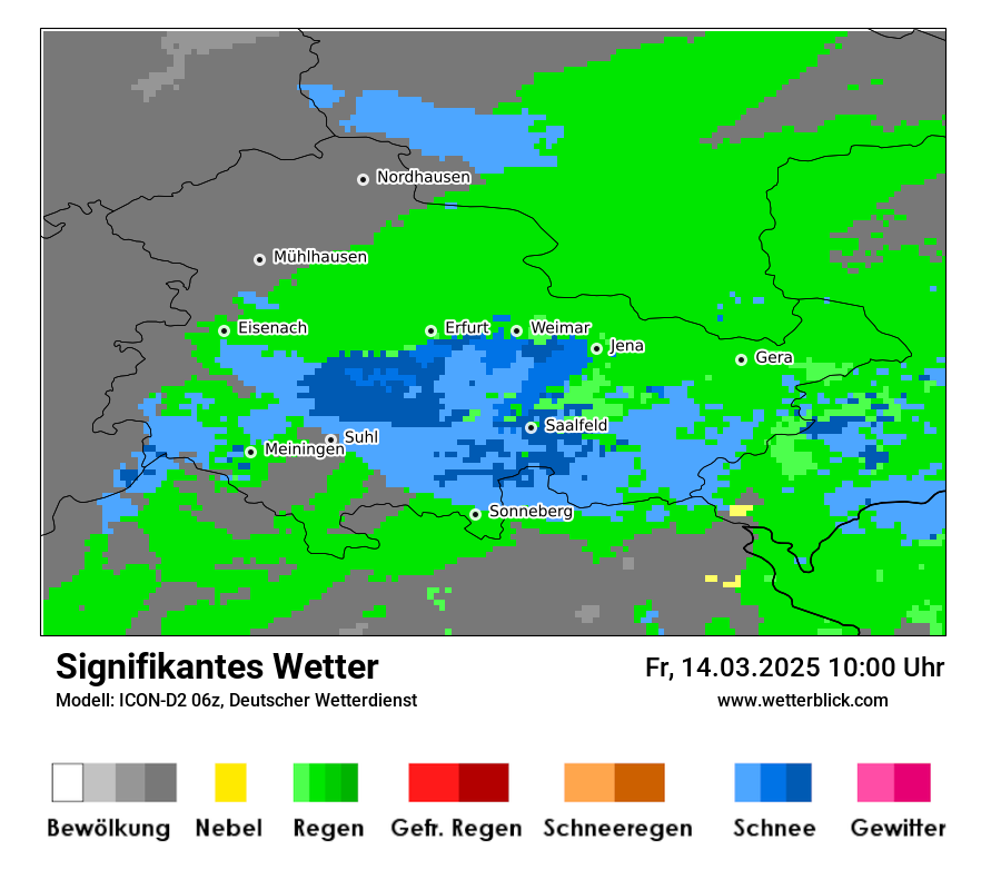 Modellkarten Signifikantes Wetter